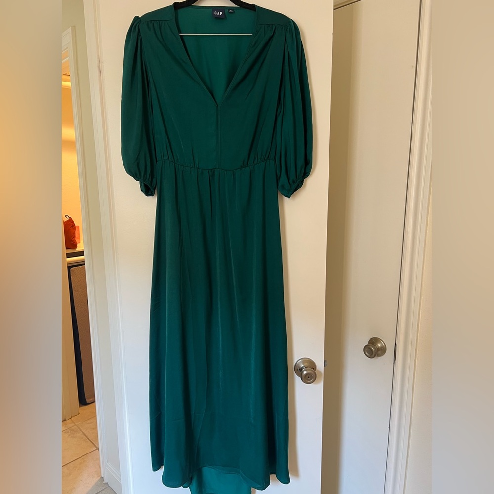 GAP Teal Long Sleeve Dress
